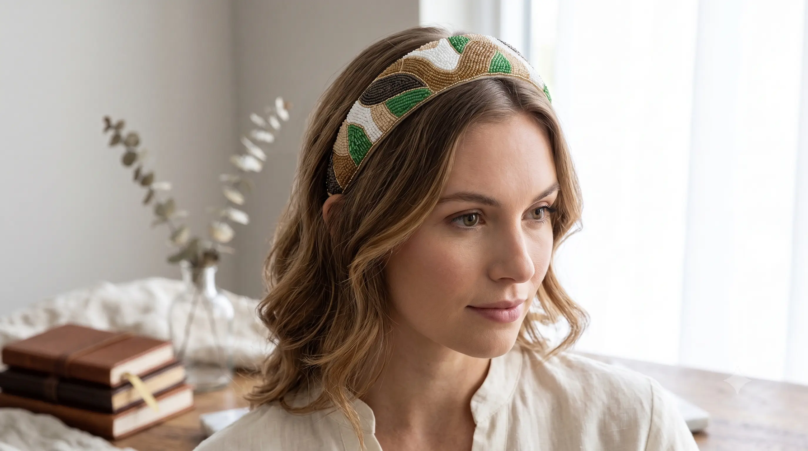 Wavy Beaded Headband